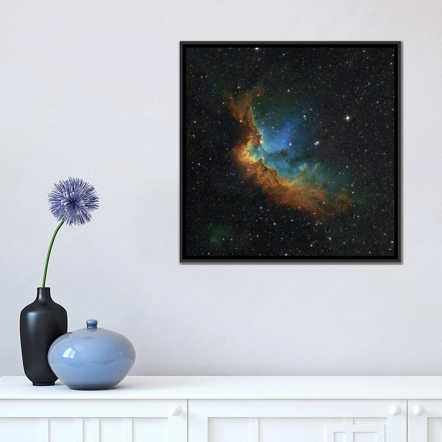 iCanvas "The Wizard Nebula (NGC 7380) In HubblePalette Colors" by Rolf